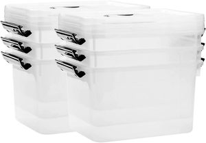 Clear Plastic Storage Boxes <b>Bins</b> Trade Assurance Transparent Multi-Purpose Sundries Storage <b>Rectangle</b> Household Use - Product Image 2