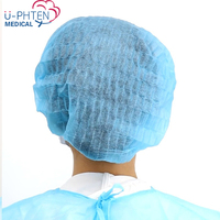 U-phten – Bonnet chirurgical jetable non tissé avec clip pour cheveux, idéal pour hôpitaux et cliniques