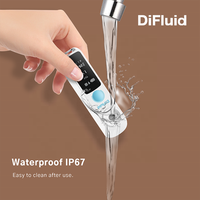 Refractómetro de Azúcar DiFluid PP 55%, Refractómetro Portátil de Mano, Refractómetro Automático, Diseño Ligero para Facilitar su Transporte