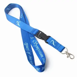 Thiết Kế Tùy Chỉnh Nhuộm Thăng Hoa In Satin Cổ Lanyard Với Logo Riêng