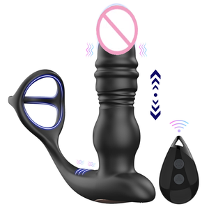 Control Remoto Inalámbrico, Tapón Anal, Masajeador de Próstata, Motor Dual, Vibrador Telescópico, Estimulador de Punto G, Dispositivo Impermeable - Product Image 1