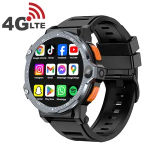 VALDUS 4G Cartão Sim Chamada Móvel Android Telefone Relógio Inteligente S9 S8 Ultra GPS WIFI Dupla Câmera De Vídeo Homens PG999 Rodada Smartwatch