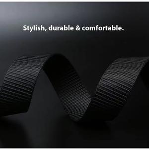 חגורת קנבס טקטית חדשה לגברים אבזם סגסוגת אבזם D-ring ספורטיבי סִגְנוֹן חומר פוליאסטר אריגת בד חיצוני 3.8CM - Product Image 4