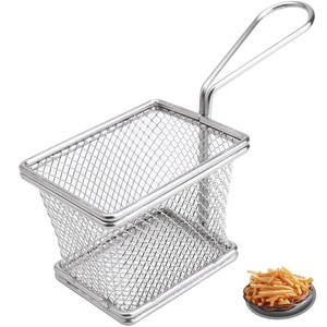 2025 New Hot Sale Stainless Steel 304 Table Service Wire Mesh Basket <strong>Kitchen</strong> Tools Cafe Table Ware Fried Food Basket <strong>Net</strong> - Product Image 3
