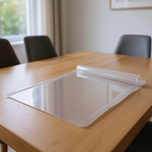 Protector de Mesa Transparente de PVC de 48x48 Pulgadas, Grosor de 1.5mm, Cubierta de Plástico para Escritorio, Protector de Muebles, Venta al Por Mayor - Product Image 2