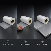 Film laminé PA+PE 70 microns de qualité alimentaire, résistant aux perforations et aux basses températures, largeur 16 cm, longueur OEM pour l'étanchéité des emballages flexibles