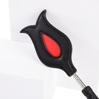 Jouets sexuels, accessoires SM, Pagaie en cuir rétractable Rose, Pagaie d'entraînement pour esclave féminine, Punition alternative, Bondage