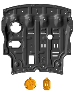 JUNXI 3D Magnesium Aluminium legierung Motor unten Unter fahr schutz Unterboden Schlags chutz passend für X-TRAIL