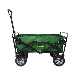 Camping Garden Outdoor Collapsible Wagon Utility Folding Cart Heavy Duty All Terrain Wheels Foldable Cart Wagon