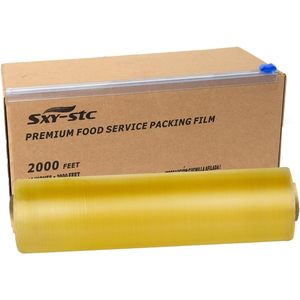 Sxy Stc Plastic Food Wrap 12 Inches 2000 Feet Premium Packing Film <b>For</b> Food <b>Storage</b> <b>Kitchen</b> Use - Product Image 3