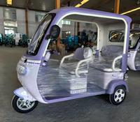 Triciclo Eléctrico de Pasajeros al por Mayor de Fábrica, Puertas Personalizables, 800W, Capacidad de Carga, 4 Pasajeros, Multiusos, Tipo Tuk