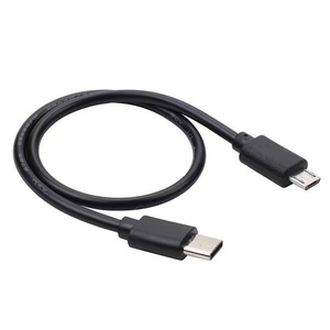 Cable de Carga Rápida OTG USB 3.1 Tipo <span class=keywords><strong>C</strong></span> <span class=keywords><strong>a</strong></span> Micro <span class=keywords><strong>B</strong></span> 2.0 de PVC Negro de 10cm, 25cm, 50cm, 3A, para Teléfonos Móviles y Auriculares, Venta al Por Mayor - Product Image 1