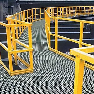 Grille moulée en PRV ignifuge, maille fine 1 1/2" 0,75" pour ponts de navires offshore et accès aux ponts - Prix direct usine - Product Image 3