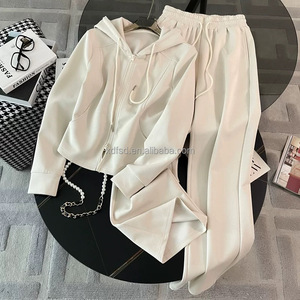 Conjunto <span class=keywords><strong>de</strong></span> <span class=keywords><strong>Ropa</strong></span> Deportiva para <span class=keywords><strong>Mujer</strong></span> Otoño-Invierno, Pantalones para Correr, Cárdigan, Sudadera con Capucha, Traje Deportivo para <span class=keywords><strong>Mujer</strong></span>, Fabricante <span class=keywords><strong>de</strong></span> Trajes para Correr - Product Image 2