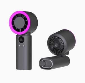Ventilador <span class=keywords><strong>de</strong></span> Compresión Fría con Pantalla LED Digital <span class=keywords><strong>de</strong></span> Diseño Único 2026, Ventilador Plegable Inteligente Portátil <span class=keywords><strong>de</strong></span> Alta Calidad con Control y Aspecto Moderno - Product Image 5