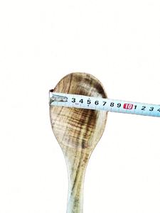 Ustensiles de cuisine 26/10.2IN, cuillère à salade en bois d'acacia et de teck, fabriquée à la main, pour la cuisine - Product Image 6