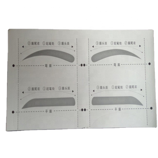 Принадлежности для макияжа, инструменты, оптовая продажа, частная торговая марка, наклейки, штамп, наборы трафаретов для формирования бровей