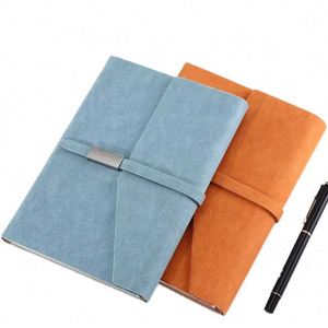 Hot-Selling A5 Customized Hardcover Notebook Thermal Binding PU Leather Cover Business <b>Journal</b> Planner 100 Sheets Custom Color - Product Image 1