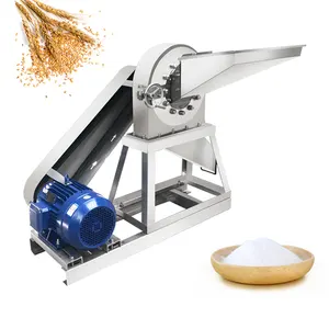 Mesin penghancur Bumbu rempah otomatis Universal untuk rempah bubuk Super halus mesin penggilingan penghancur daun teh Almond