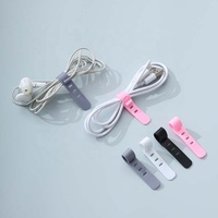 Venta caliente Simple Cable de datos de silicona suave 7-8CM Cable de carga con organizador de cables de 3 4 5 agujeros para limpieza de baño