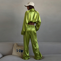 Ensemble de survêtement professionnel OEM pour femme, style hip-hop, imprimé, coupe empilée, en nylon, réfléchissant 3M, écologique et respirant