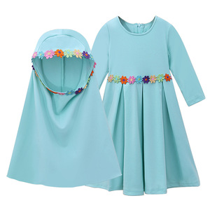 Ropa Islámica Musulmana al por Mayor 2025, Hijab para Mujer, Túnica Larga Transpirable para Ramadán, Burka Maxi, Abaya para Niñas Pequeñas - Product Image 4
