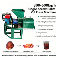 Automatische mini-palmoliepersmachine, palmolie-expeller met dieselmotor, palmolieverwerkings- en extractiemachine 500kg/uur in Nigeria