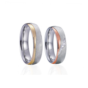 Oro blanco de titanio de joyería anillos de boda ehering anel bague anillos <span class=keywords><strong>ringar</strong></span> snubni prsteny trouwringen anelli jegygyuru - Product Image 1