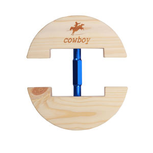 COWBOY Verstellbarer Hutspanner Größe 6 1/2\" bis 9 1/2\" Große Größe 7 1/2\" bis 10 5/8\", Holz-Hutformer - Product Image 2