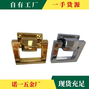 Zinc Alloy Rectangle <b>Drawer</b> Handles <b>Gold</b> Chrome Contemporary Design Durable Furniture Hardware - Product Image 4