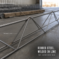Barre d'armature en acier avec joints soudés en ligne pour dalle préfabriquée