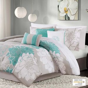 Juego de edredón con estampado Floral DB, 6 uds., para el hogar/boda, tamaños Super King/Queen/King, incluye fundas de almohada tejidas de poliéster/PVC - Product Image 5