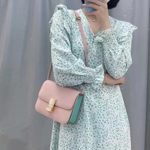 Sac à main design de luxe pour femmes, petit sac à bandoulière kaki, sacs d'usine de marque à bandoulière, sac tofu en cuir véritable, sac de bonbons pour femmes - Product Image 4