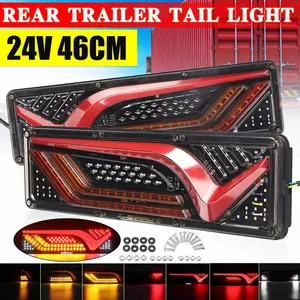 2 Luces Traseras LED Dinámicas de 24V para Camión, Luces de Freno Traseras, Luces de Reversa, Lámpara de Remolque, Camión, Autobús, Cámper, Caravana para Kamaz - Product Image 1
