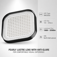 Lumière LED haute baie IK10 100-250W IP65 étanche, lampe de plafond industrielle avec contrôle DALI Zigbee Tuya