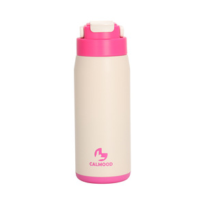 Calmood Stainless Steel Vacuum Water <b>Bottle</b> 500Ml Insulated Travel Cup Straight Design Portable Outdoor Use - Product Image 4