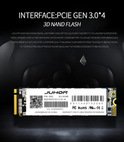 JUHOR 512 Go M.2 NVMe Gen3 SSD haute vitesse compact en métal interne pour ordinateurs portables et de bureau 3.0 Nvme SSD