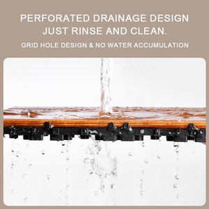 ไม้พื้นไม้เนื้อแข็งธรรมชาติเคลือบน้ำมันสำหรับกลางแจ้ง ขนาด 30*60*2.3 ซม. แบบต่อประกอบได้ สำหรับปูพื้นระเบียง - Product Image 3