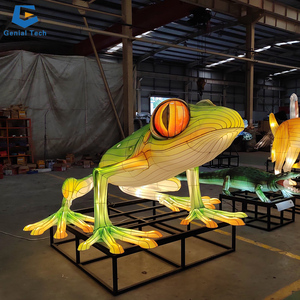 Ccfl113 Vẹt Chim lụa đèn lồng thực tế sống động chủ đề động vật chim lễ hội đèn lồng cho công viên - Product Image 2