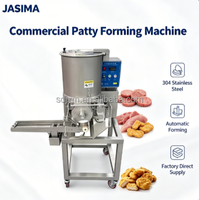 Machine automatique pour la fabrication de galettes de hamburgers à base de viande, de poisson, de légumes et de protéines