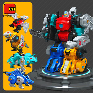 Jouet de transformation <span class=keywords><strong>4</strong></span> en 1, <span class=keywords><strong>dinosaure</strong></span>, robot à visser, voiture, jouet de déformation pour enfants - Product Image 5