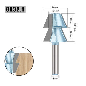 Fraise à mortaise et tenon pour panneaux de menuiserie, technologie importée, pour assemblage à joint de doigt, fabriquée en Chine - Product Image 6