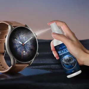 Fabriek Op Maat Gemaakte Natuurlijke Formule 100Ml Luxe Horloges Schoner Spuithorloge Verzorgingsset Met Borstel