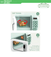 Enfants mini cuisine simulation jouer ensemble four à micro-ondes jouets avec lumière