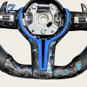 <span class=keywords><strong>Volante</strong></span> Deportivo de Fibra de Carbono con Luces LED YZ para <span class=keywords><strong>BMW</strong></span> F10 F30 <span class=keywords><strong>E46</strong></span> E60 F15 F90 F80 G20 G30 M3 M4 M5 M530i, Accesorios de Interior para Automóvil - Product Image 3
