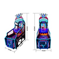 Machine de jeu de basket-ball d'arcade pour enfants, à monnayeur, machine de divertissement commerciale pour zone de jeux intérieure et centre de divertissement familial