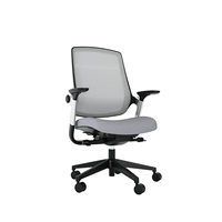 Chaise de bureau WINN en nylon maillé avec accoudoirs 3D réglables, support lombaire, vérin à gaz classe 4, dossier haut, idéale pour le bureau, la maison, l'atelier ou la chambre