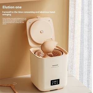 Portable 7L Mini Machine À Laver Automatique Sous-Vêtements Chaussettes Bébé Laveuse avec Stérilisation À L'ozone Pet Proof Design - Product Image 5