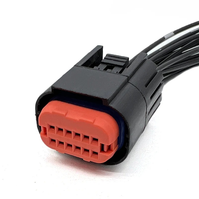 12 Pin Auto Plastic Waterproof Brass Contact 12V Wiring Harness Plug Electric Cable Connector MX23A12NF1 MX23A12SF1 DJ7122A-1-21