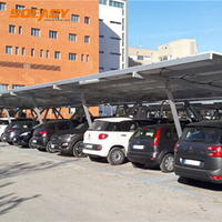 Structure de carport solaire Soeasy, imperméable, avec panneaux solaires BIPV, pour système de montage solaire commercial